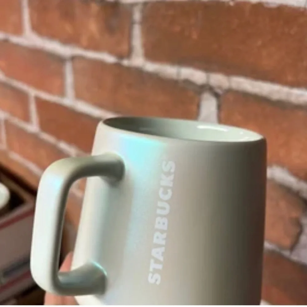 Starbucks Shimmer Mint Green 12 Oz Ceramic Mug 2021